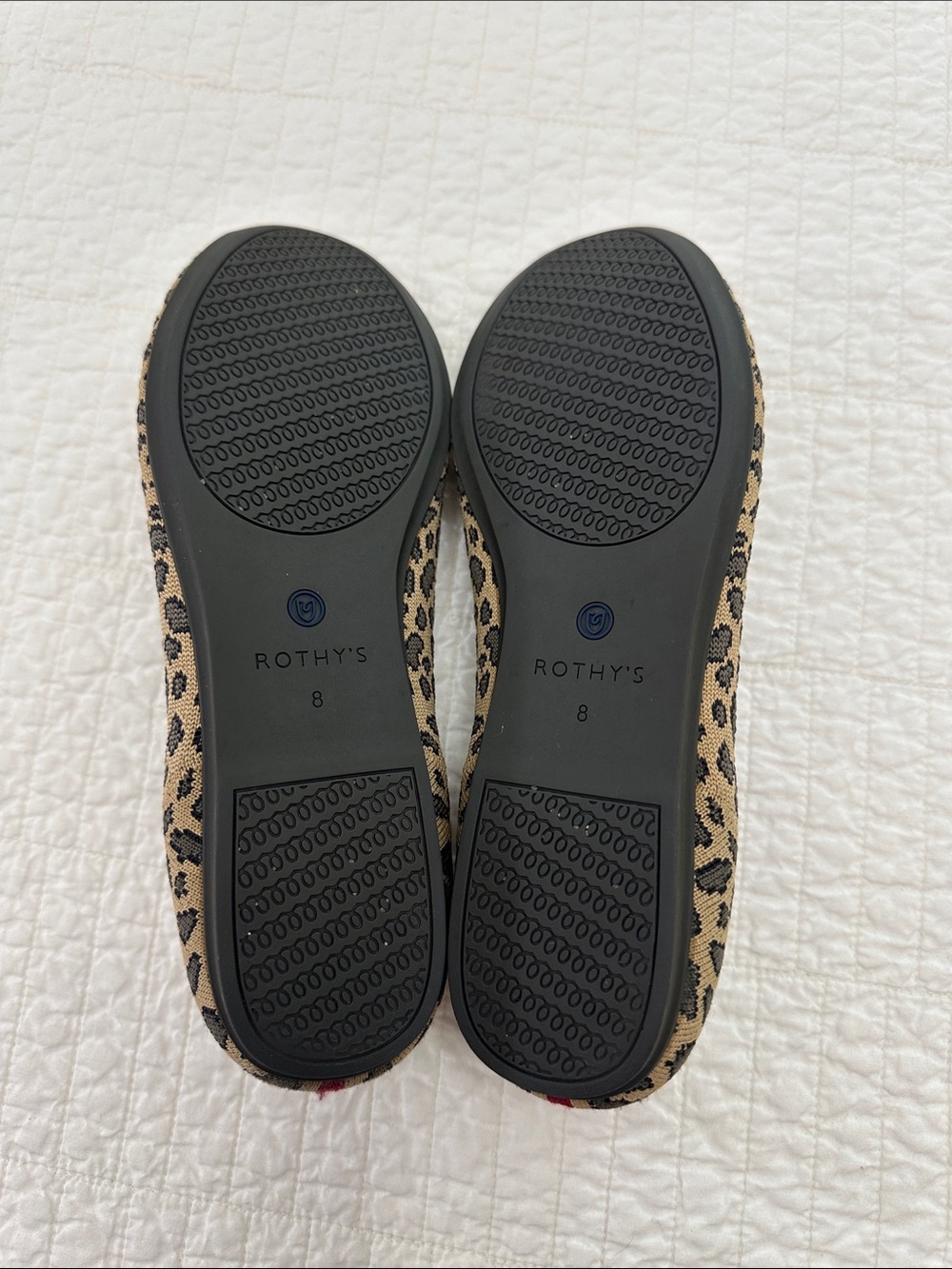 Rothy’s Cheetah Print Size 8 Ballet Flat Comfort - Picture 2 of 5